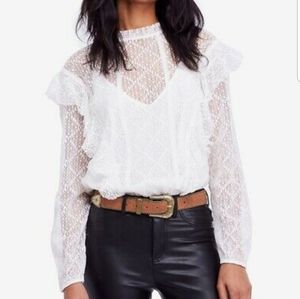 Free People NWOT Lace Bodysuit